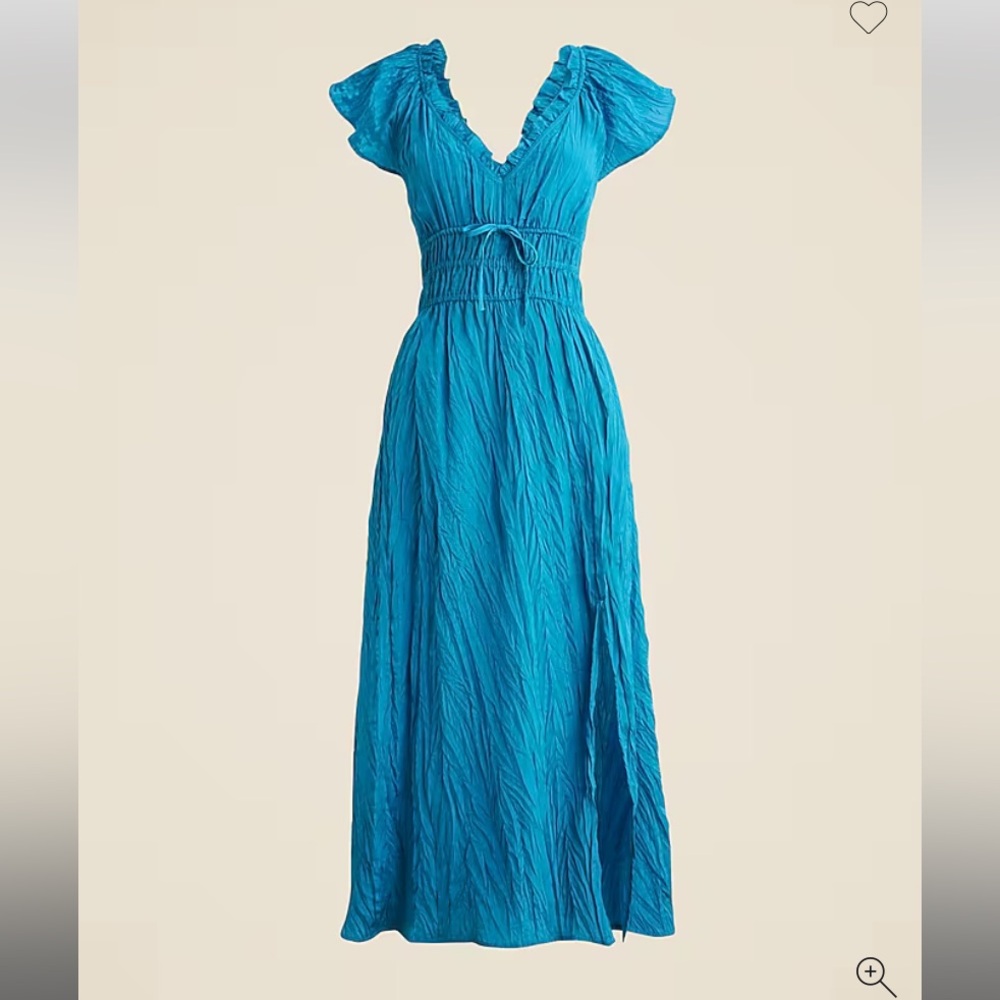J Crew V-Neck A-Line Dress with Tie Waist